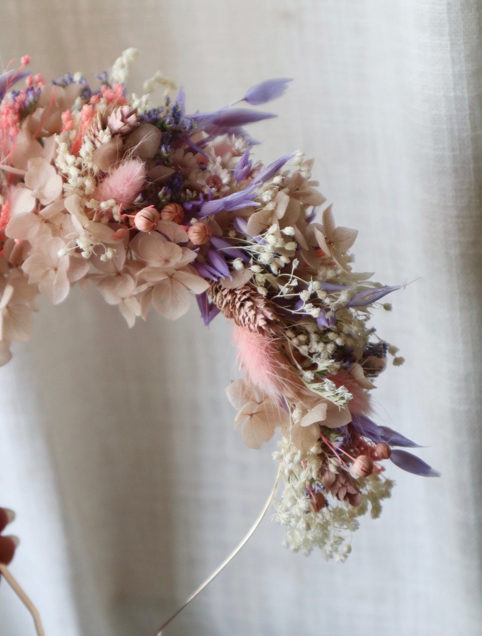 Pastel Dried Flower Crown