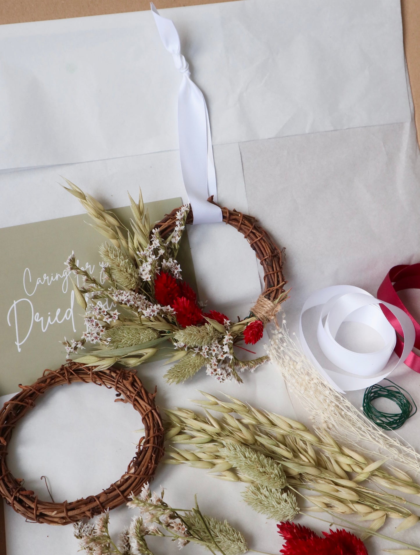 Mini DIY Dried Flower Wreath kit