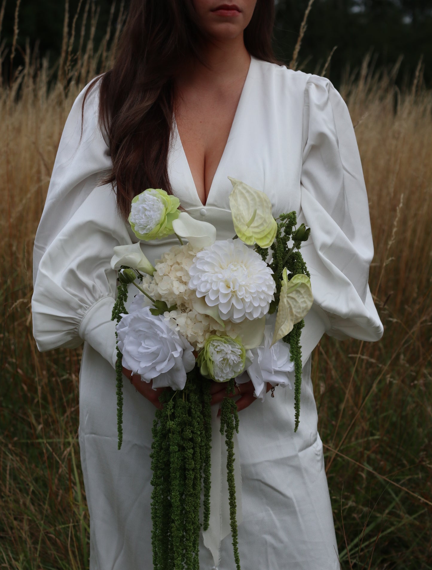 Calla | White & Green Artificial Flower Bouquet
