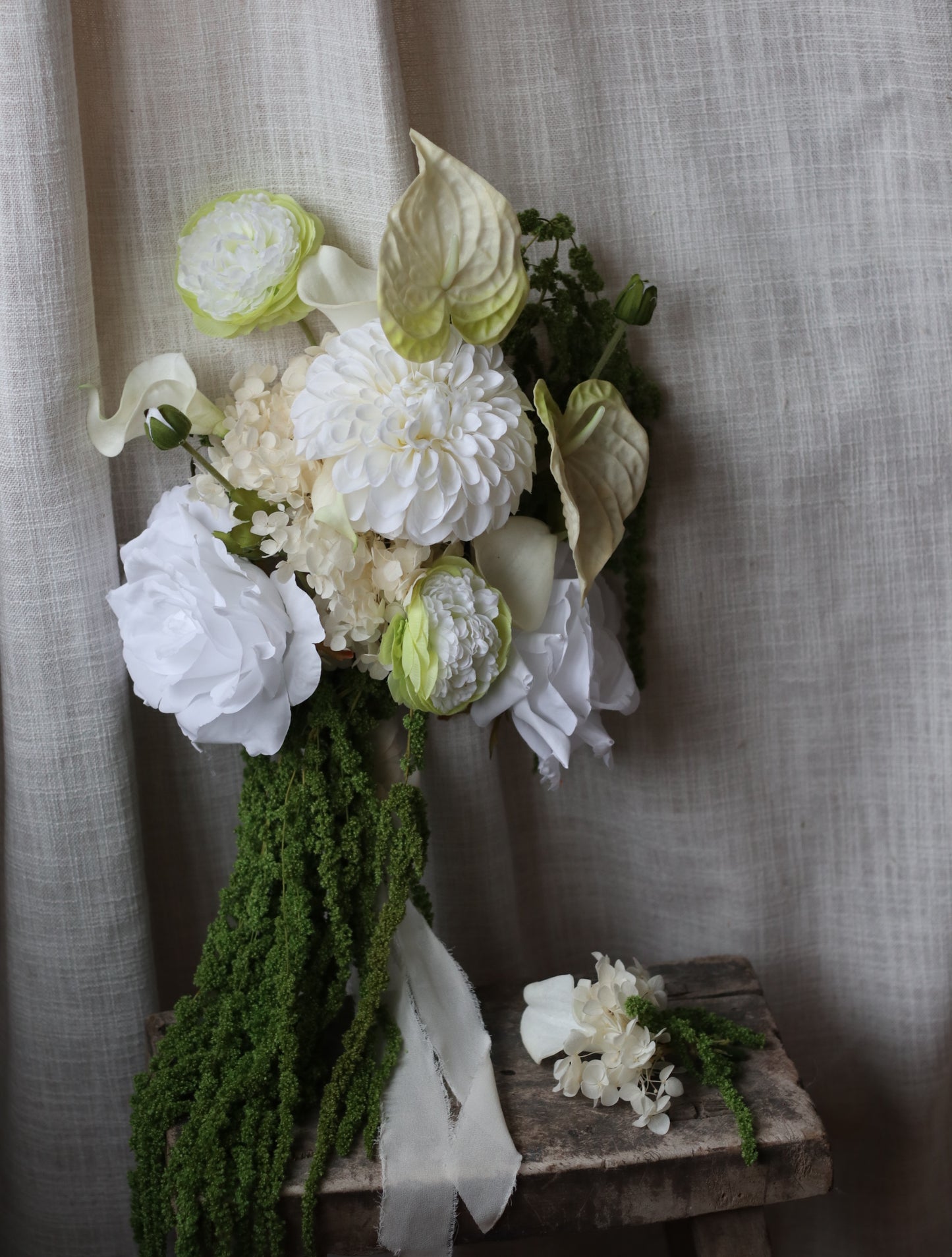 Calla | White & Green Artificial Flower Bouquet