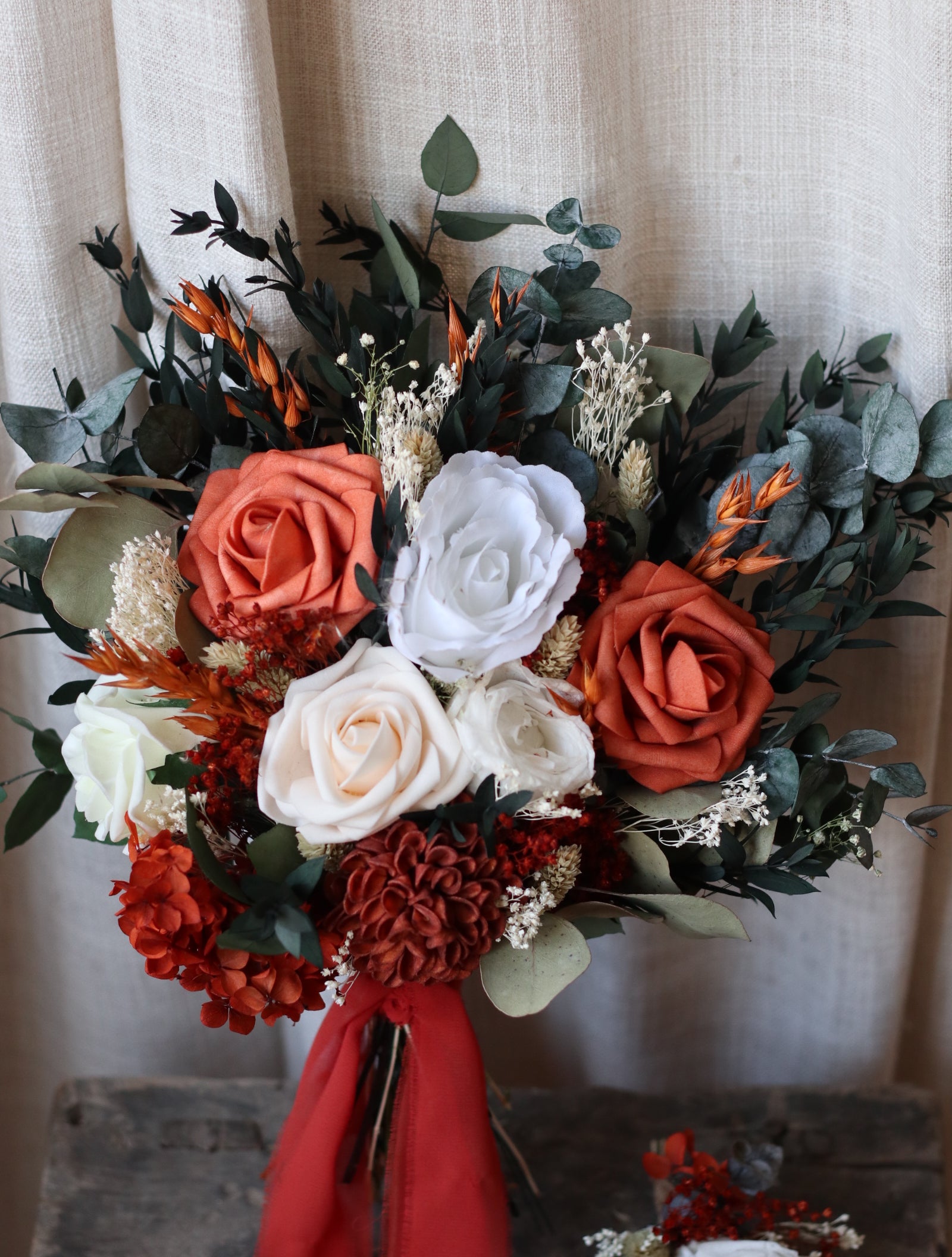 Faye Autumn Dried Wedding Bouquet