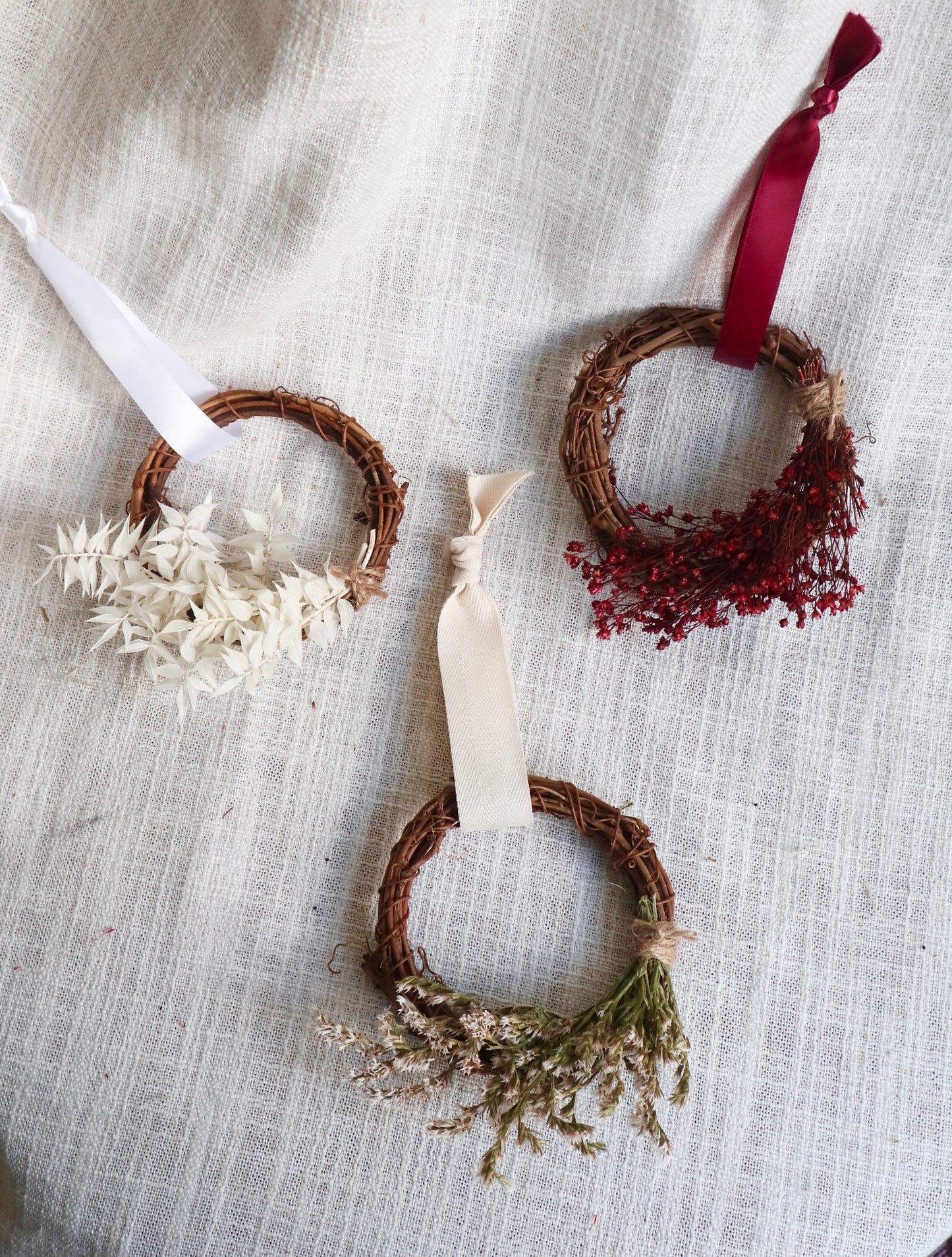 Mini Dried Flower Wreaths
