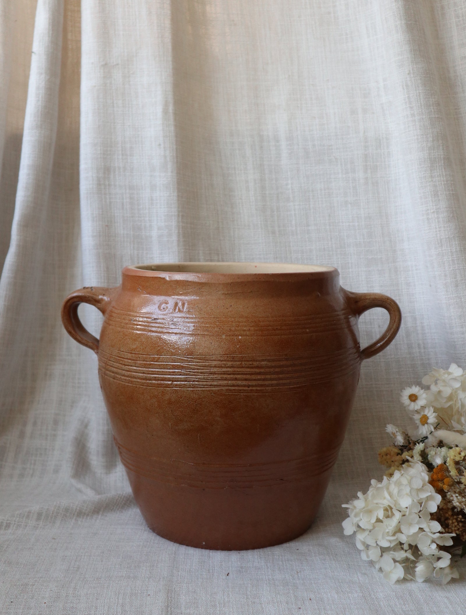 Antique French Confit Pot