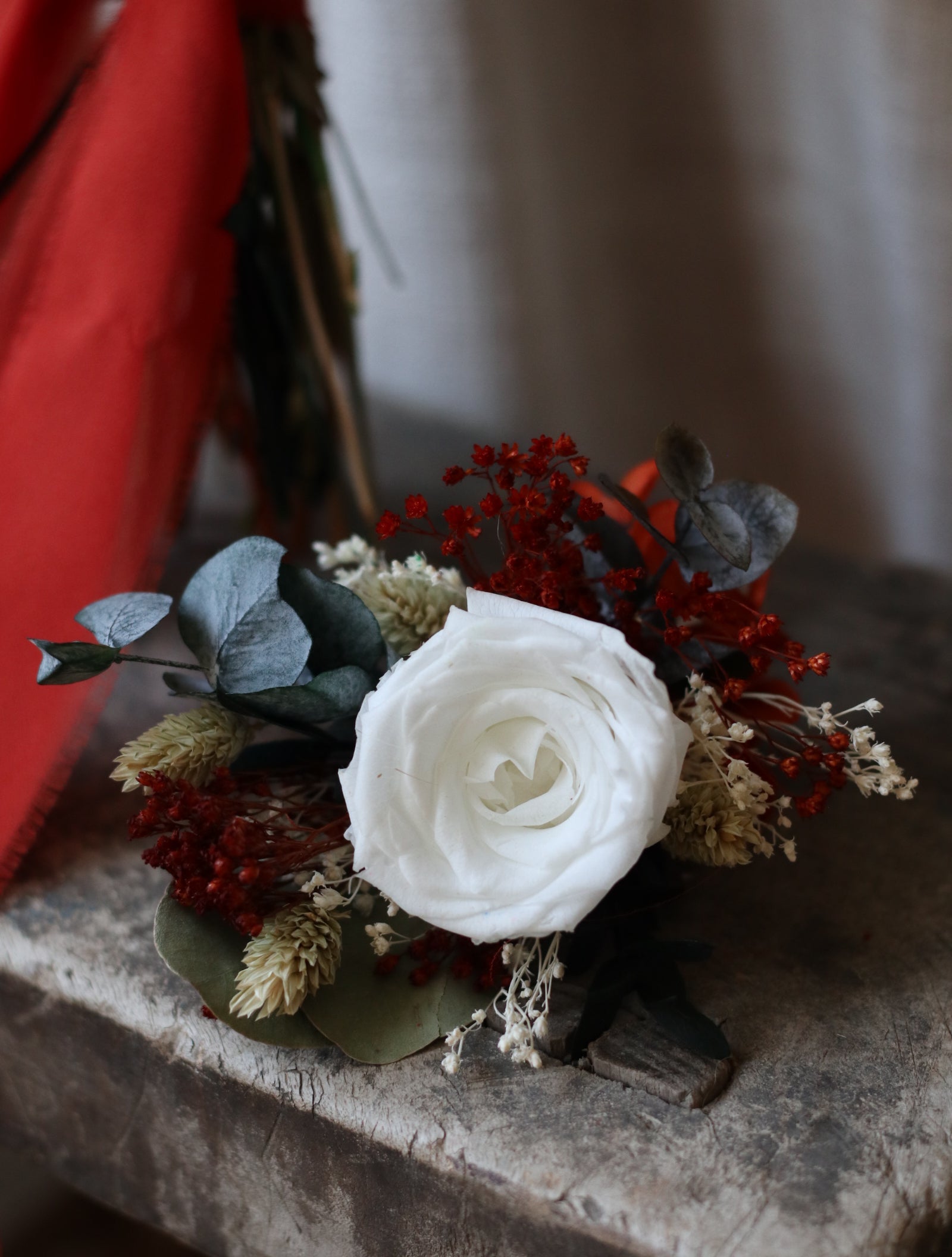 Faye Autumn Dried Wedding Bouquet