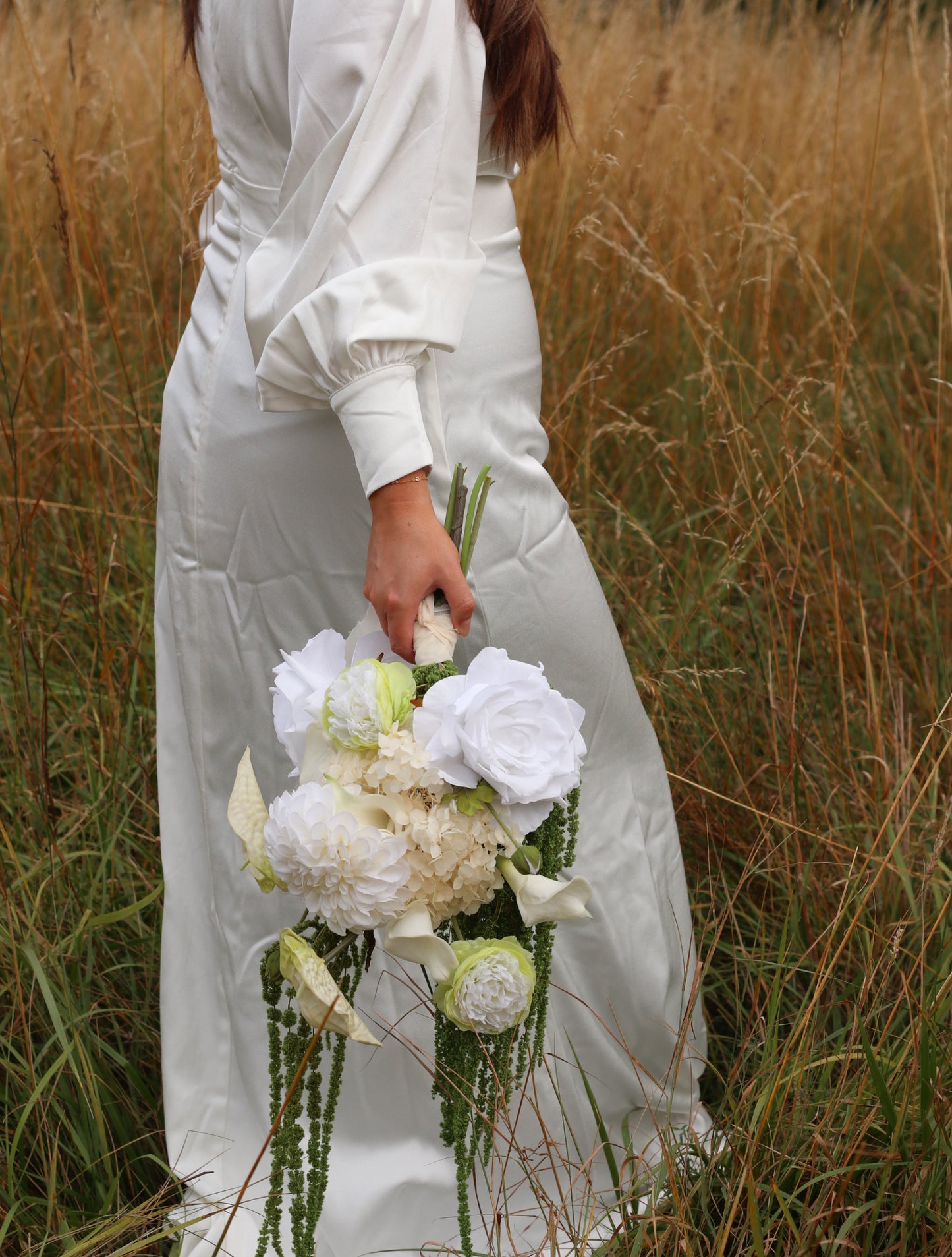 Calla | White & Green Artificial Flower Bouquet