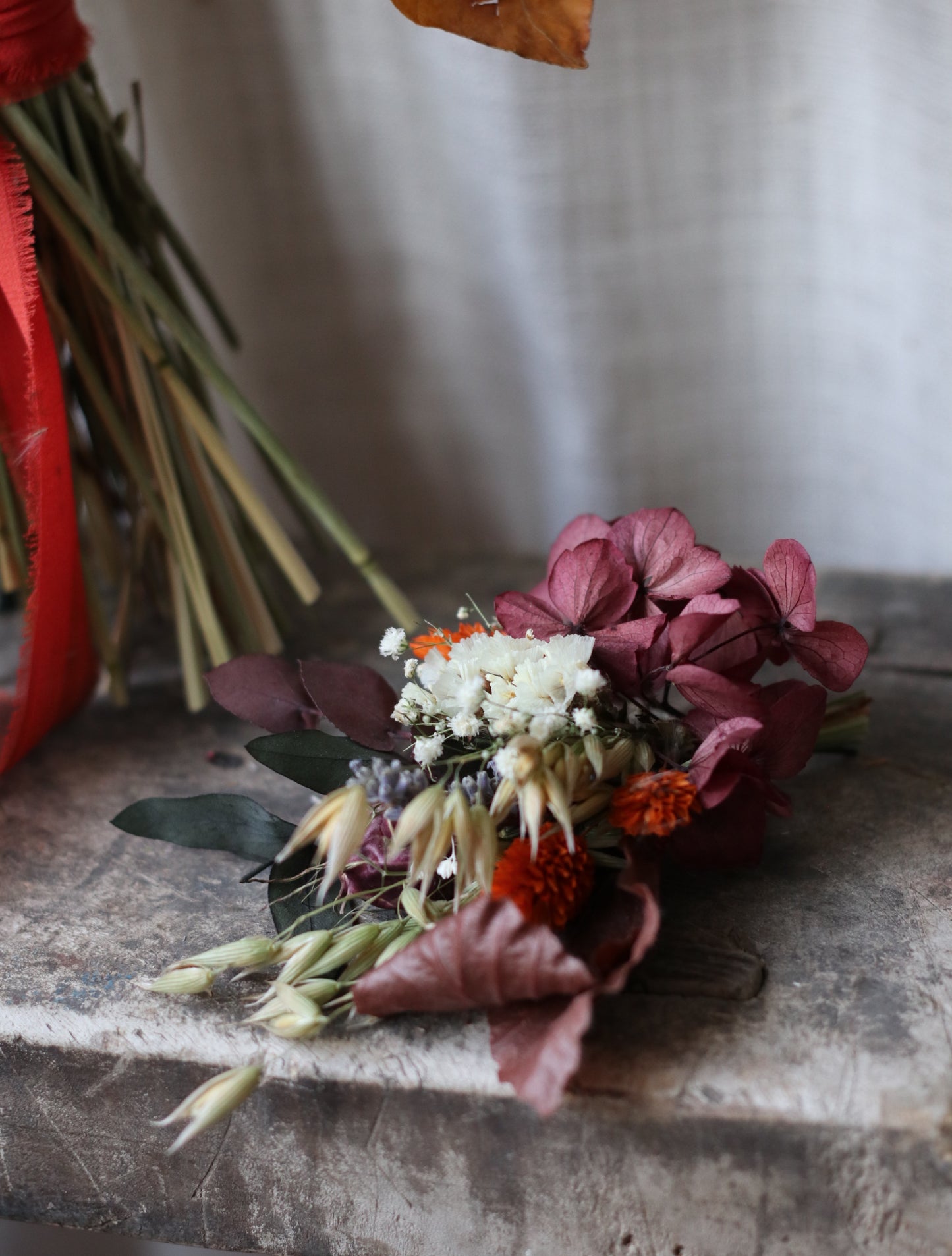 Claret Autumn Dried Flower Bouquet