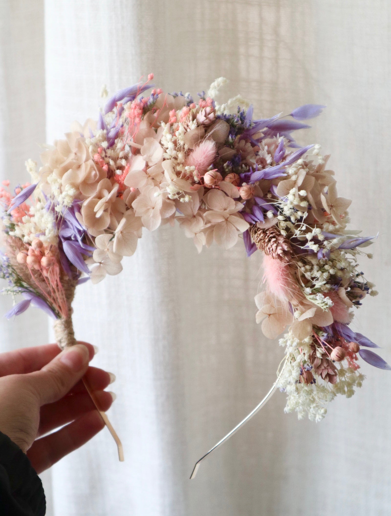 Pastel Dried Flower Crown