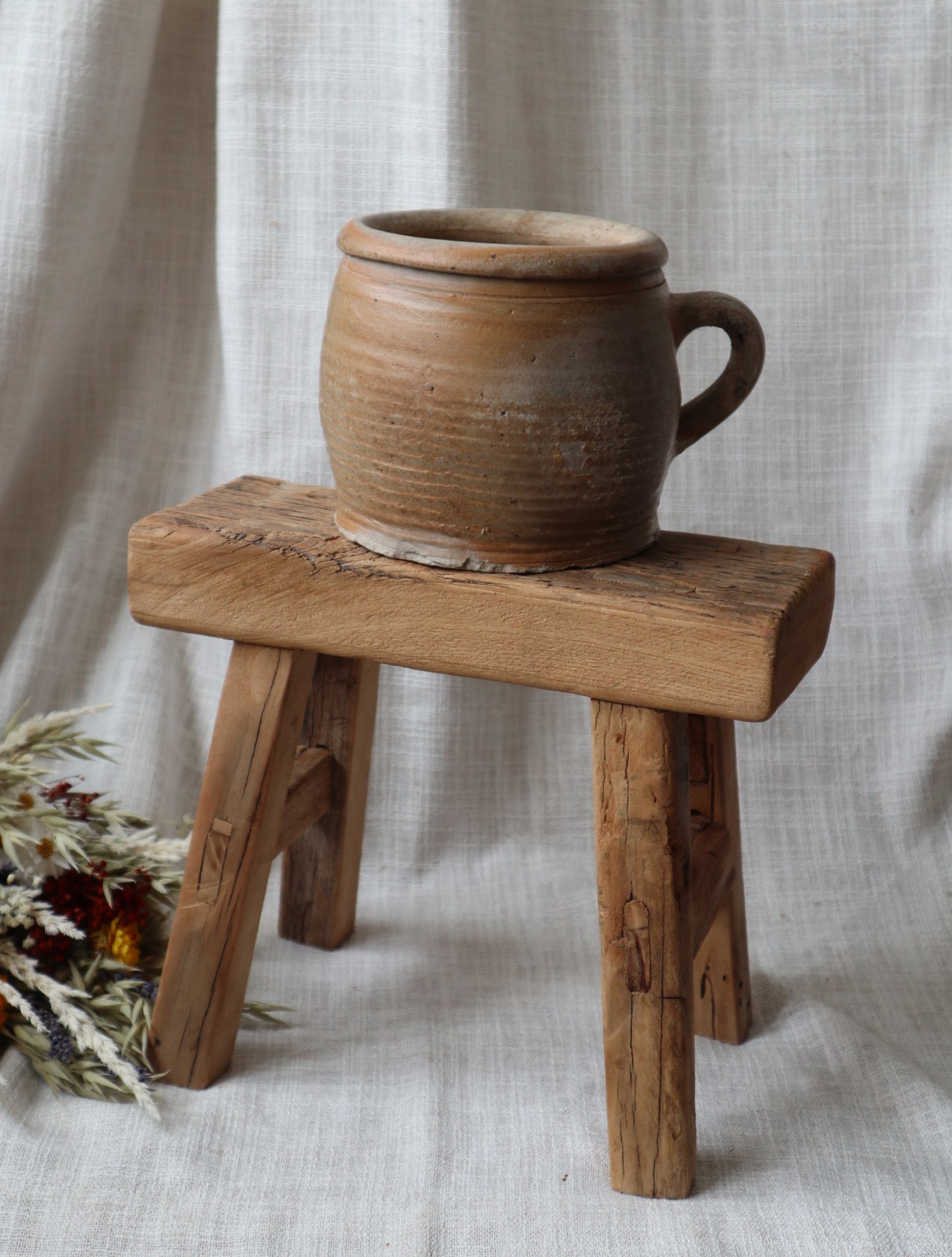 Rustic Antique Small Stool