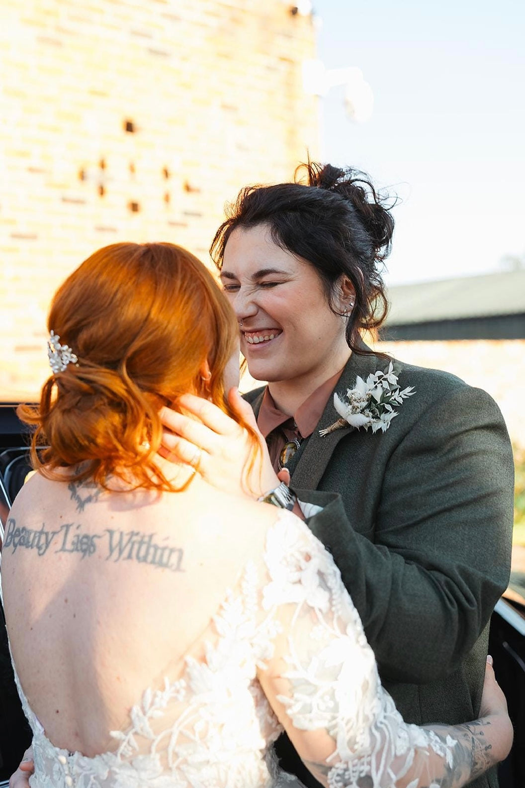 Holly Dried Flower Arrangement