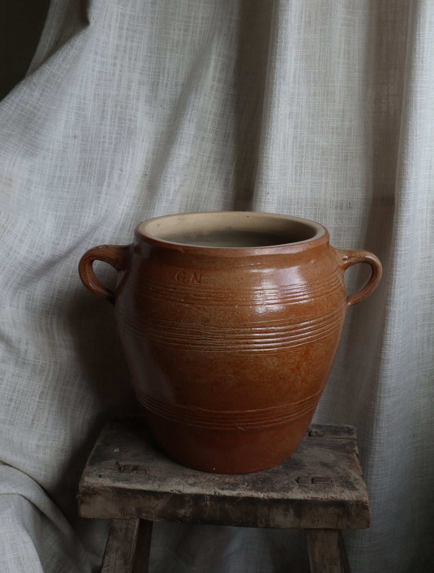 Antique French Confit Pot