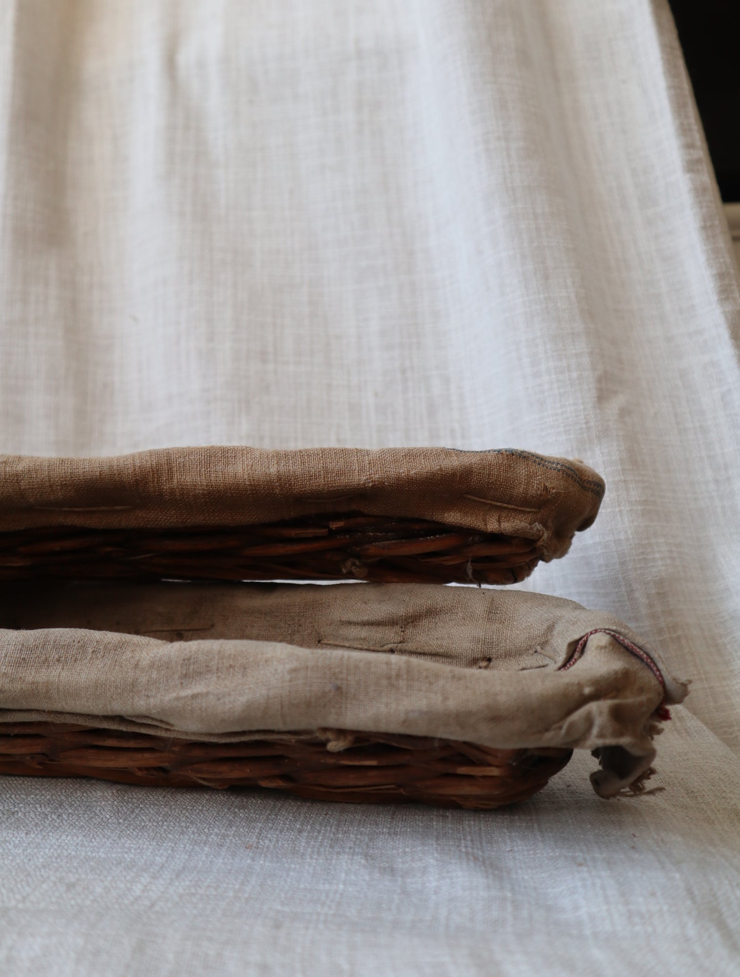 Antique French Baguette Proving Baskets