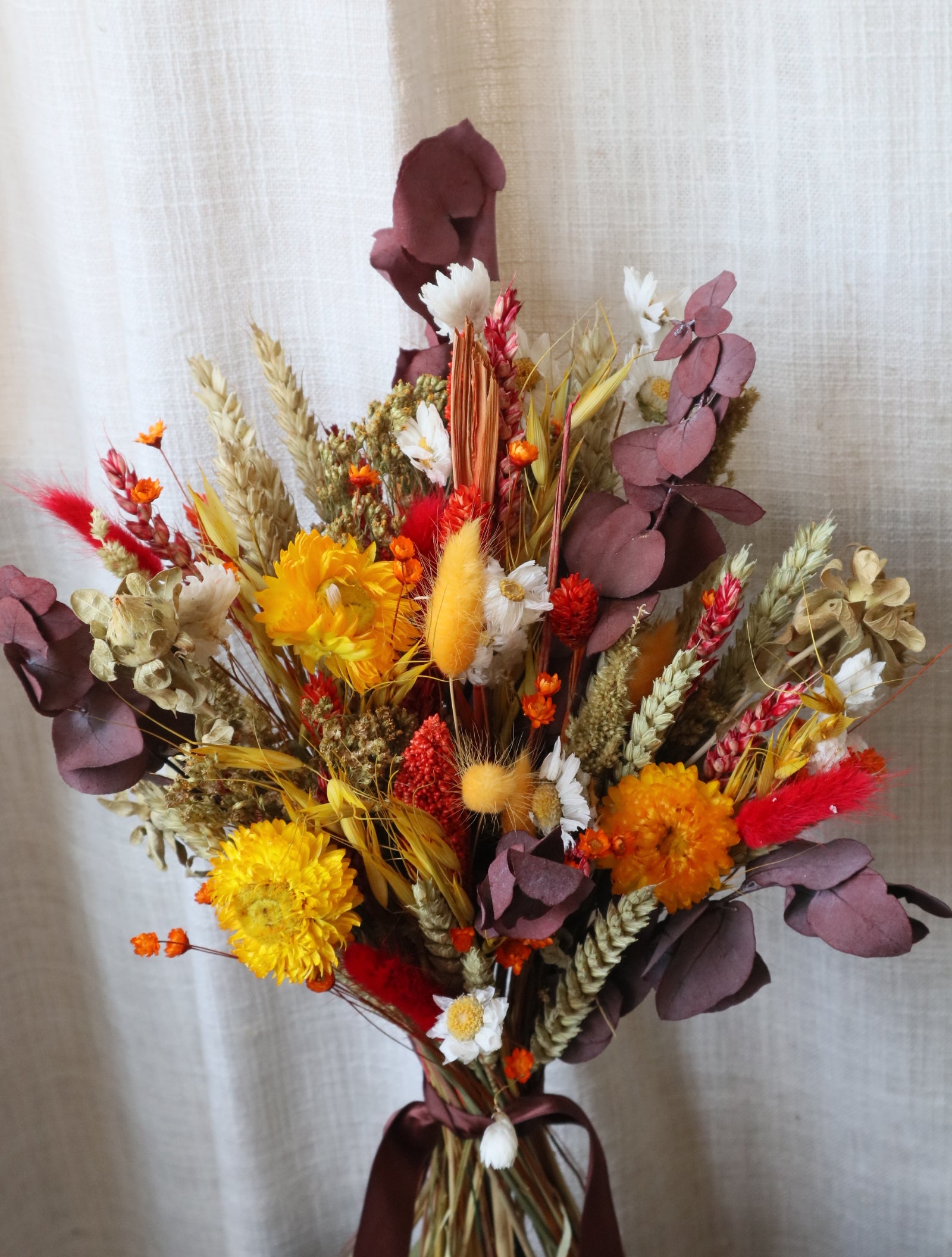 Amber Autumn Dried Flower Bouquet