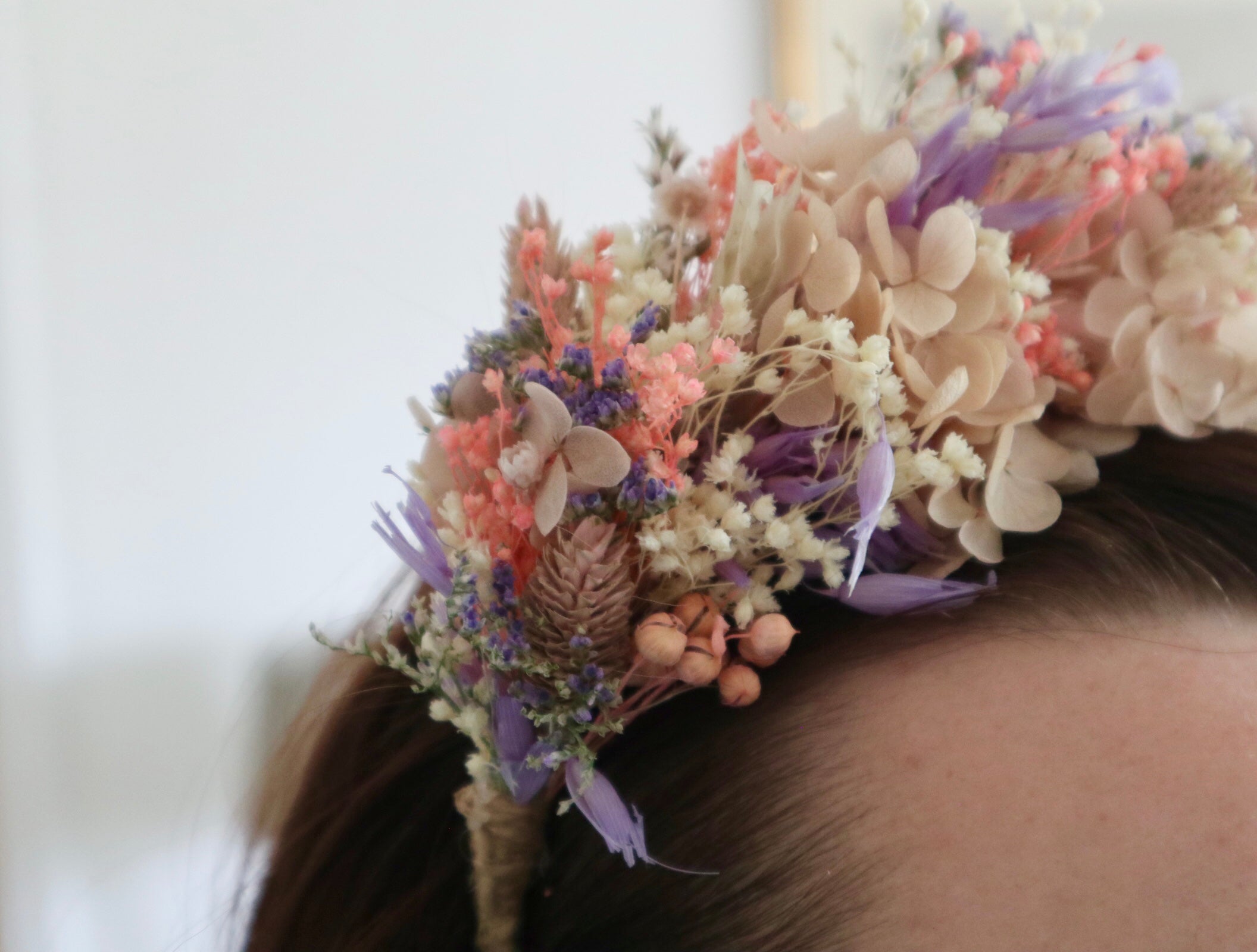 Pastel Dried Flower Crown