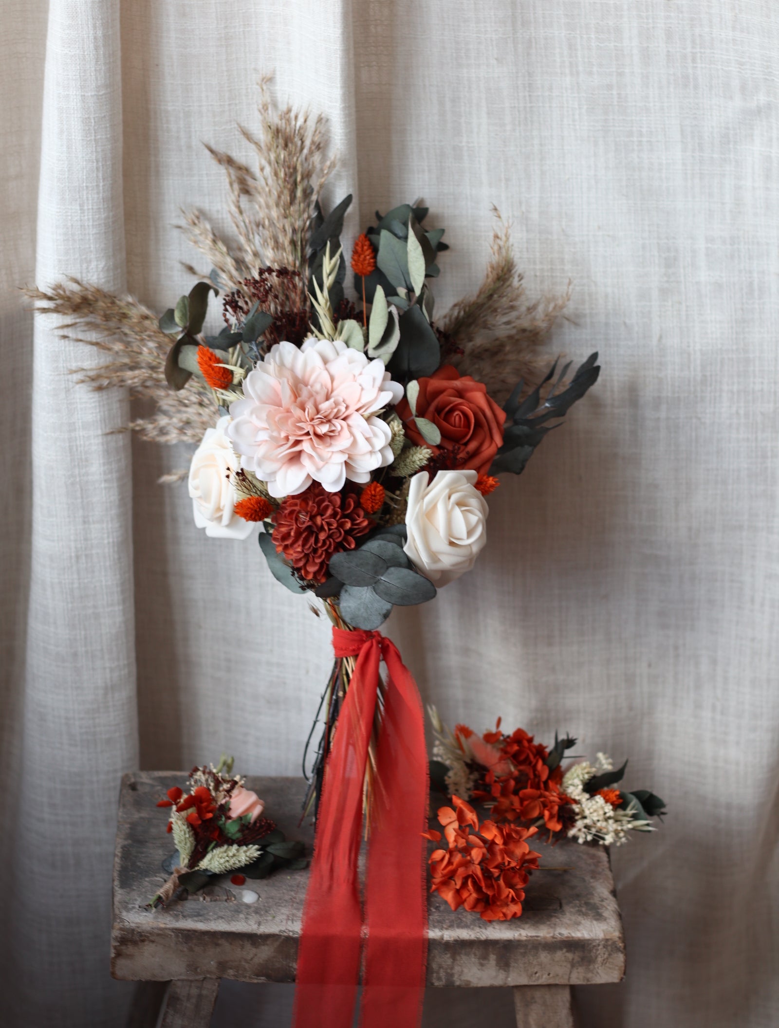 Edith | Autumn Dried Wedding Bouquet,