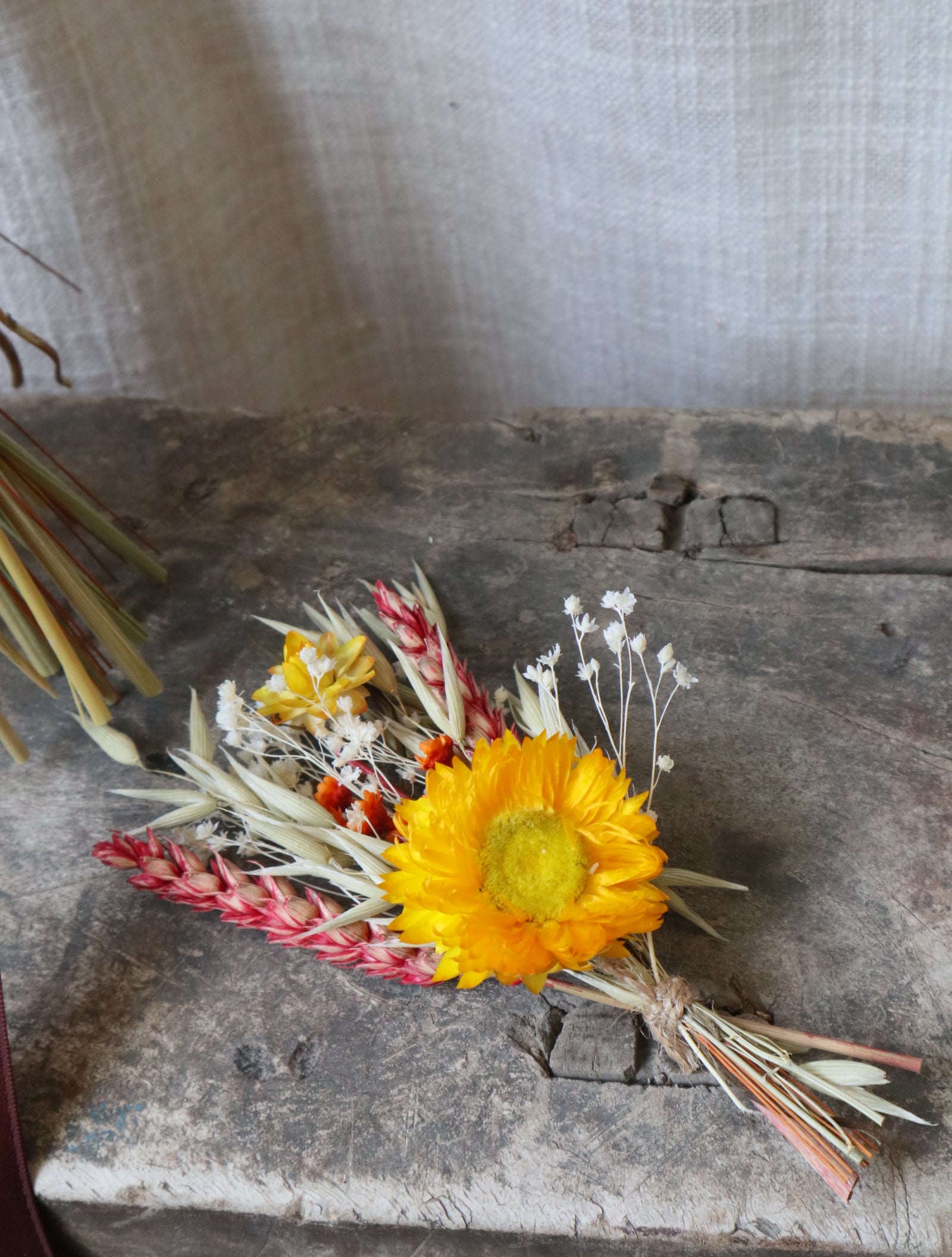 Amber Autumn Dried Flower Bouquet