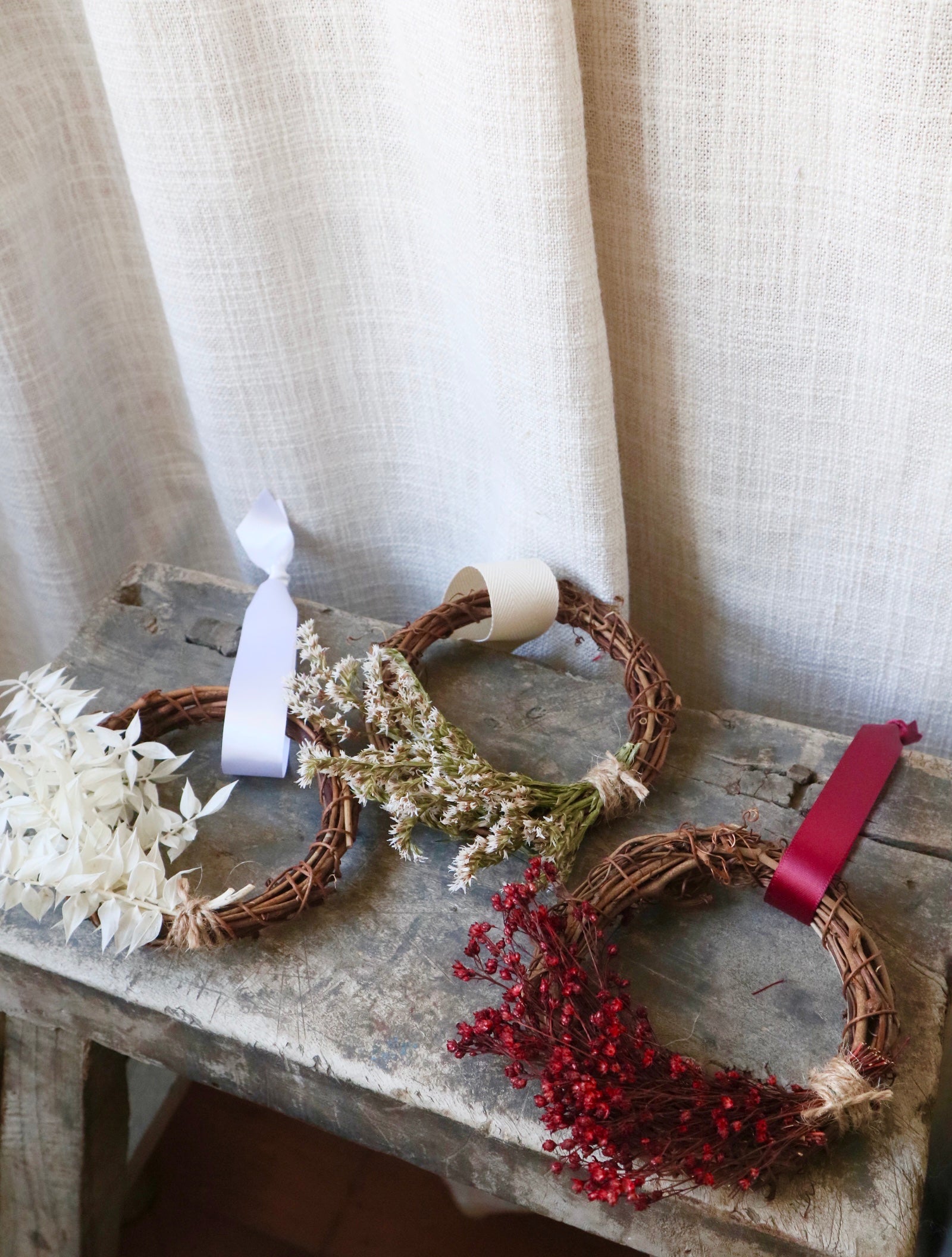 Mini Dried Flower Wreaths