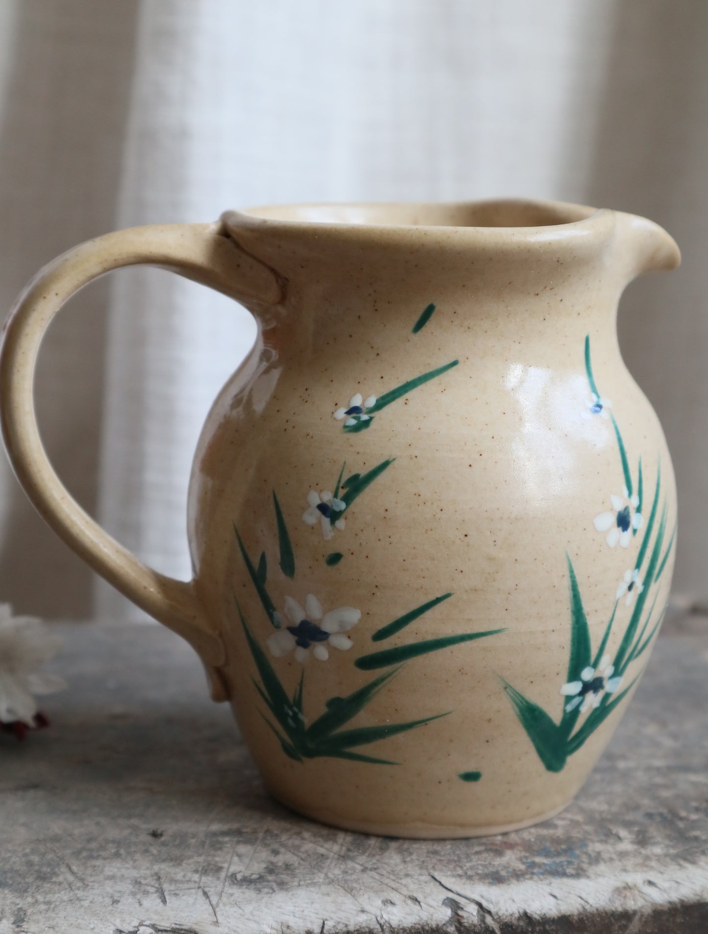 Antique Mini Floral Jug