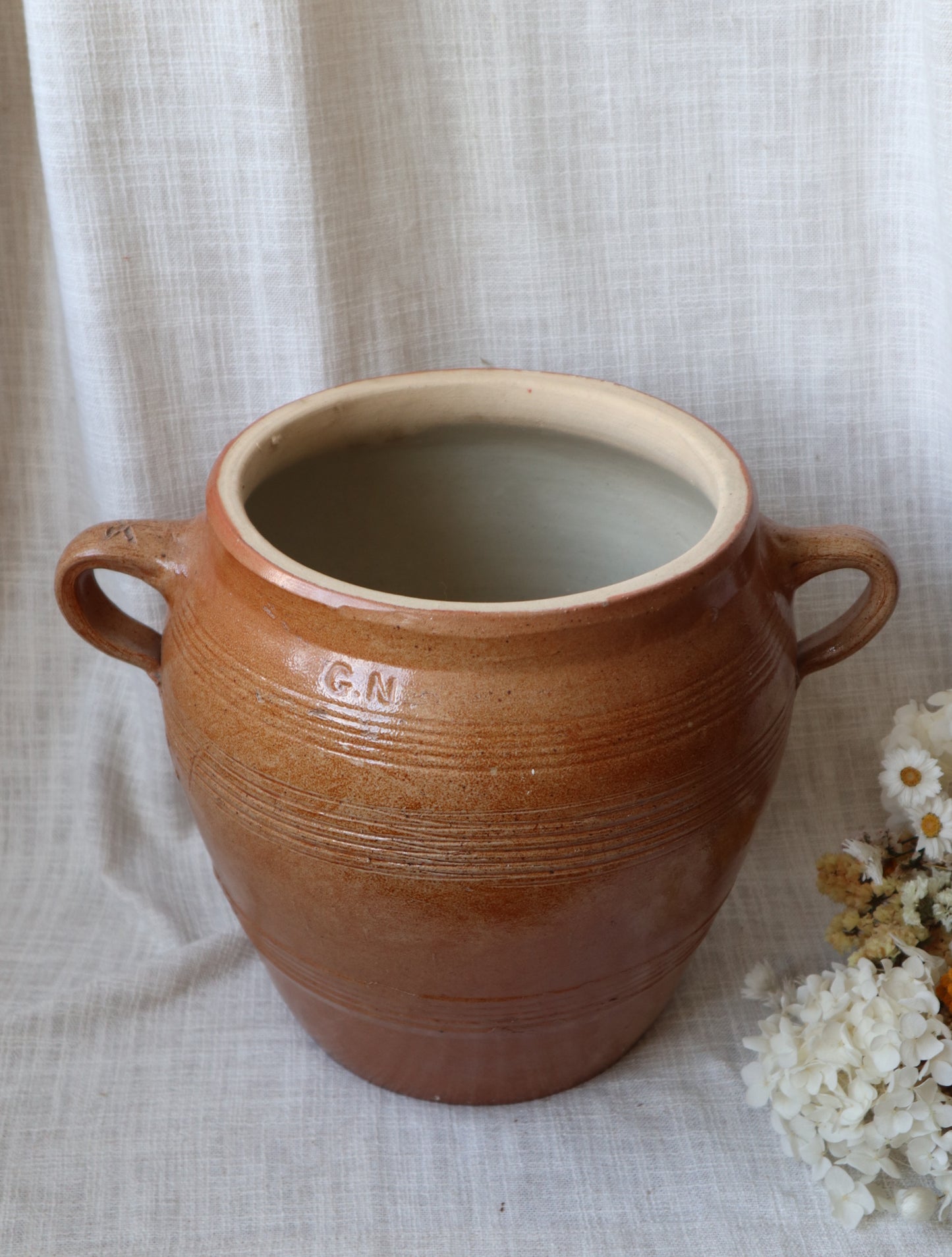 Antique French Confit Pot