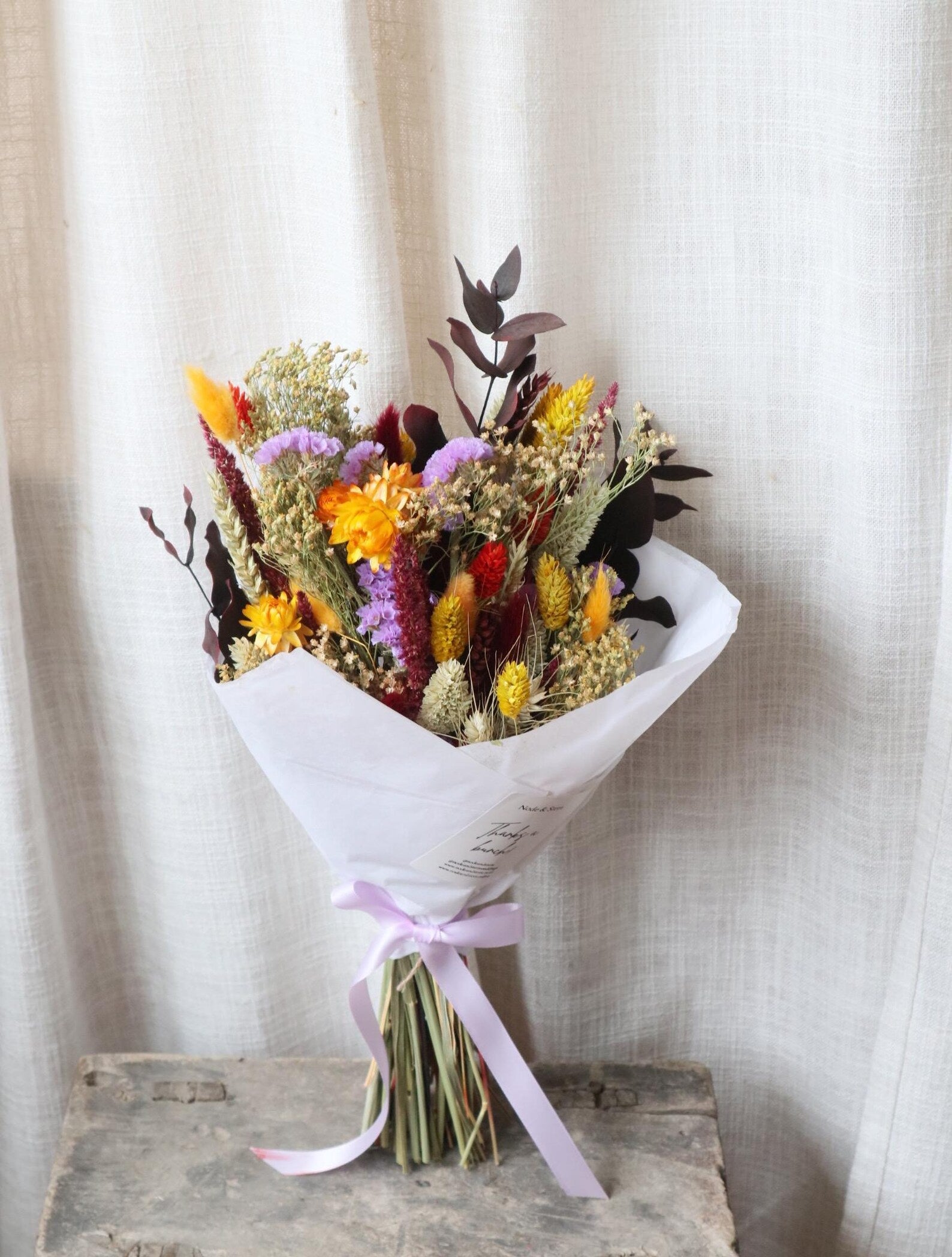Harvest | Bright Autumn Dried Flower Bouquet