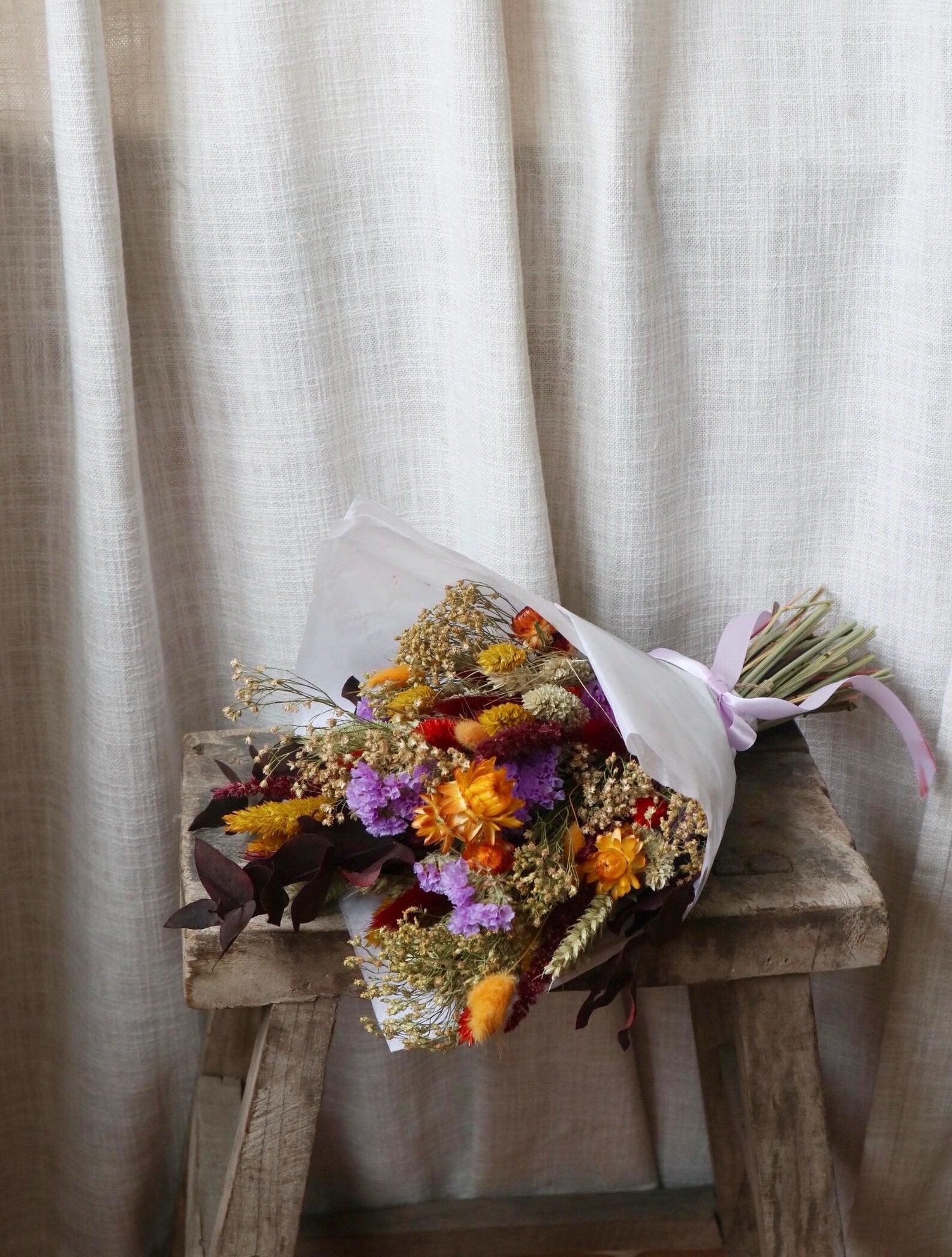 Harvest | Bright Autumn Dried Flower Bouquet