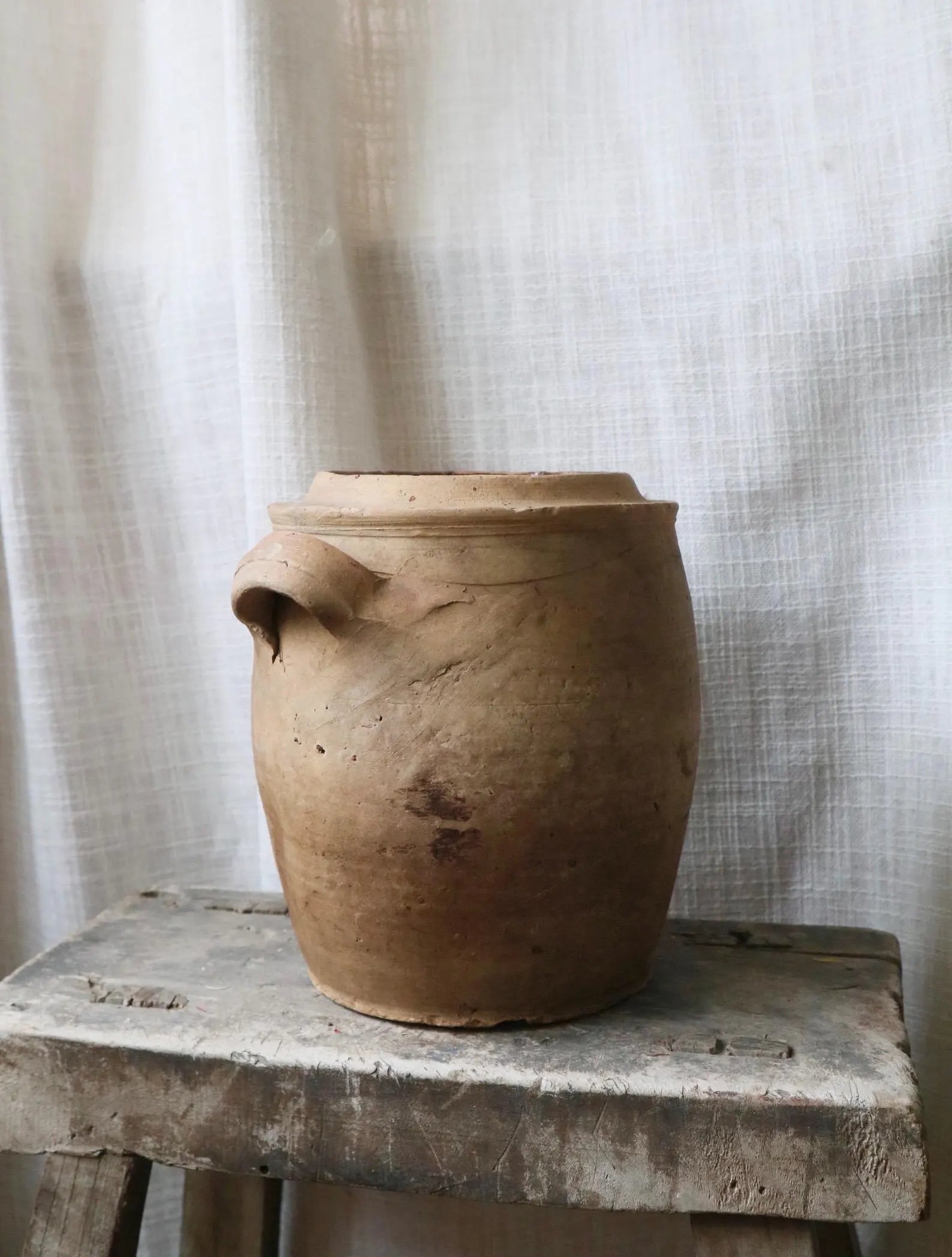 French Antique Terracotta Confit Pot