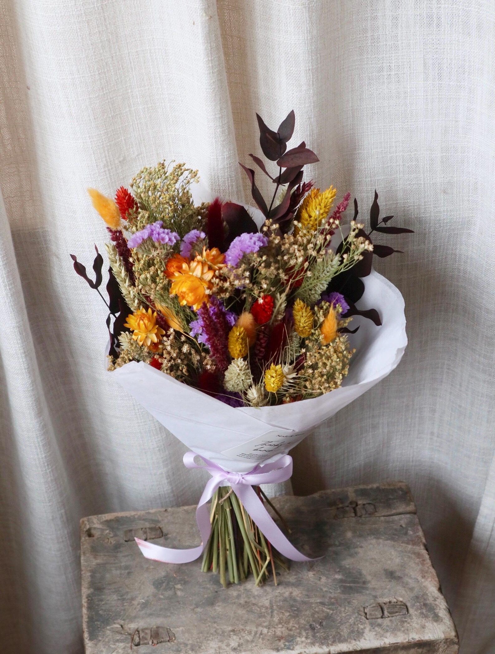 Harvest | Bright Autumn Dried Flower Bouquet