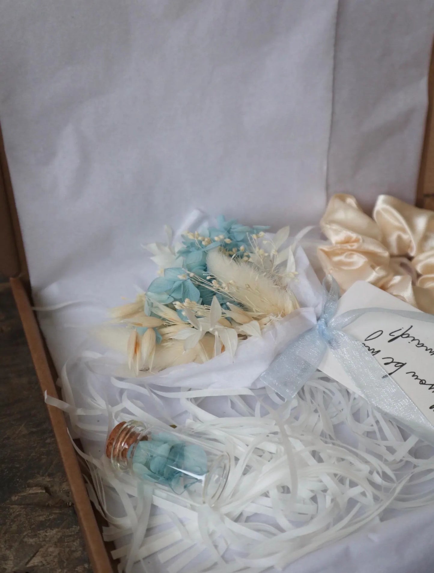 Blue & White Proposal Bouquets