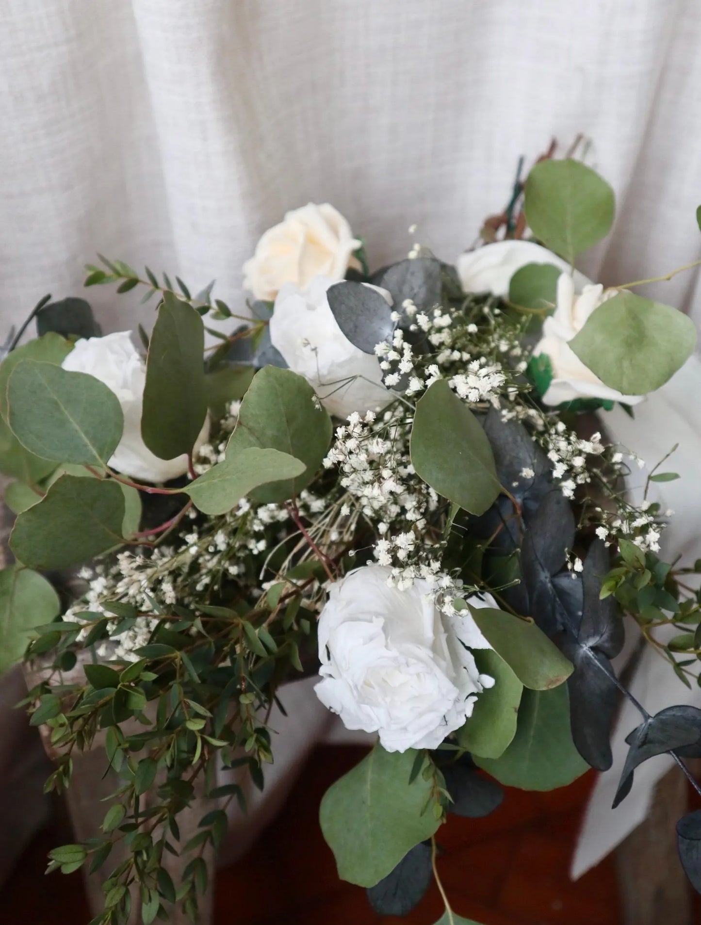Lumi | White & Green Bridal Bouquet