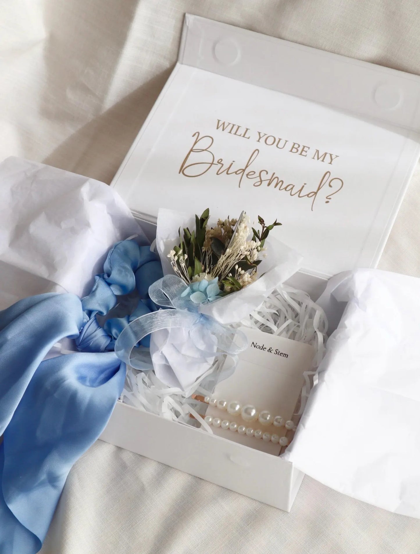 Blue Personalised Proposal Gift Box