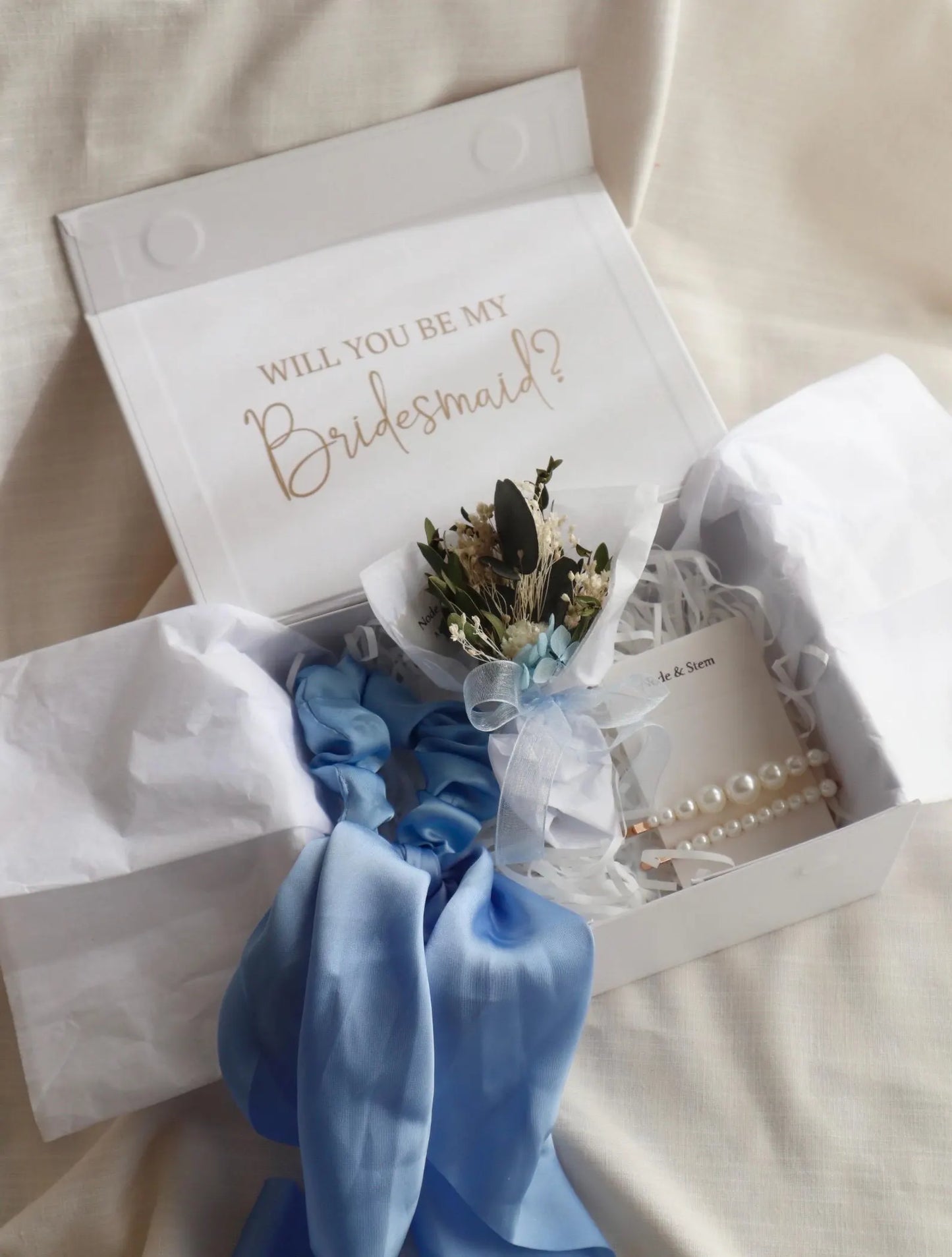 Blue Personalised Proposal Gift Box