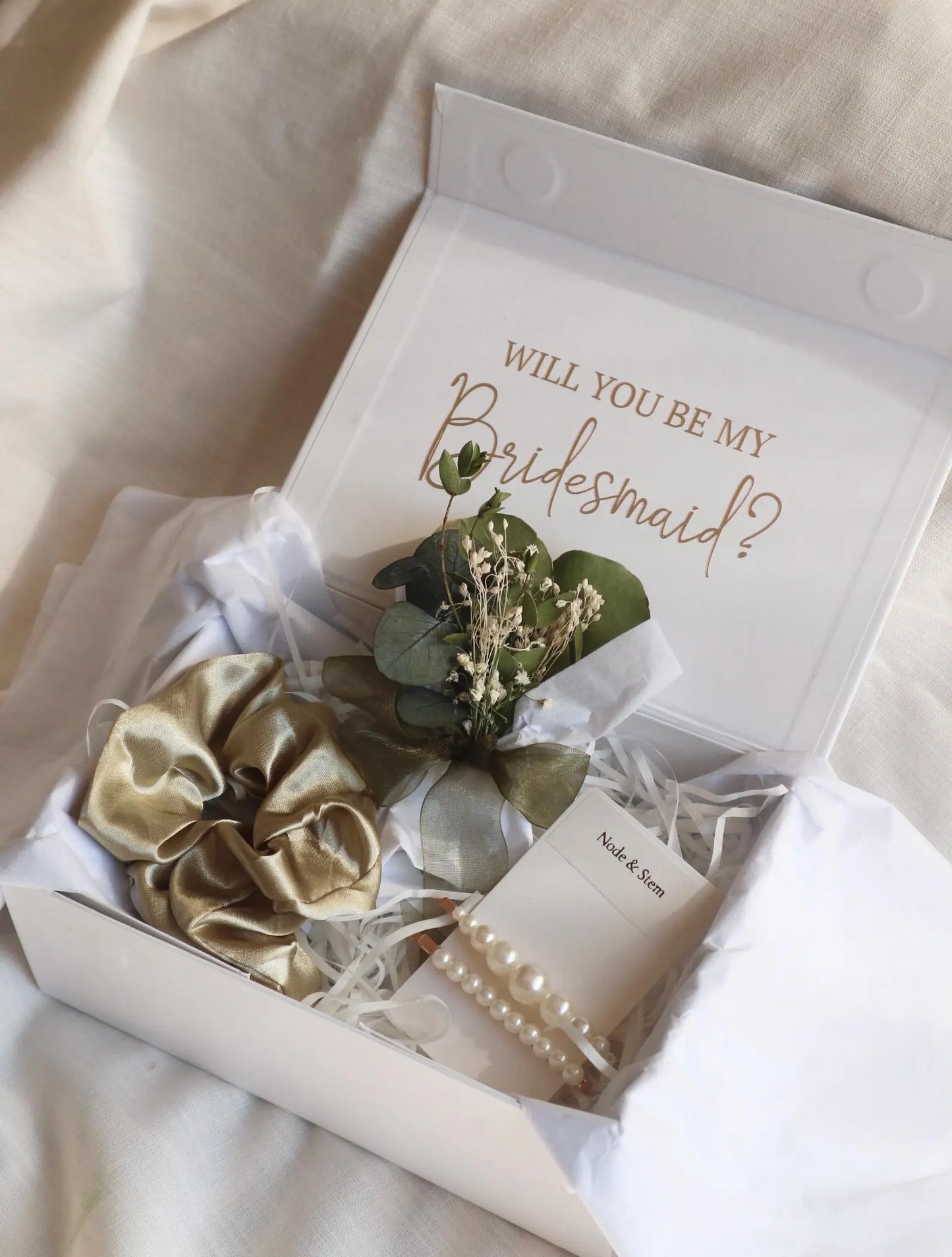 Sage Green Personalised Proposal Gift Box
