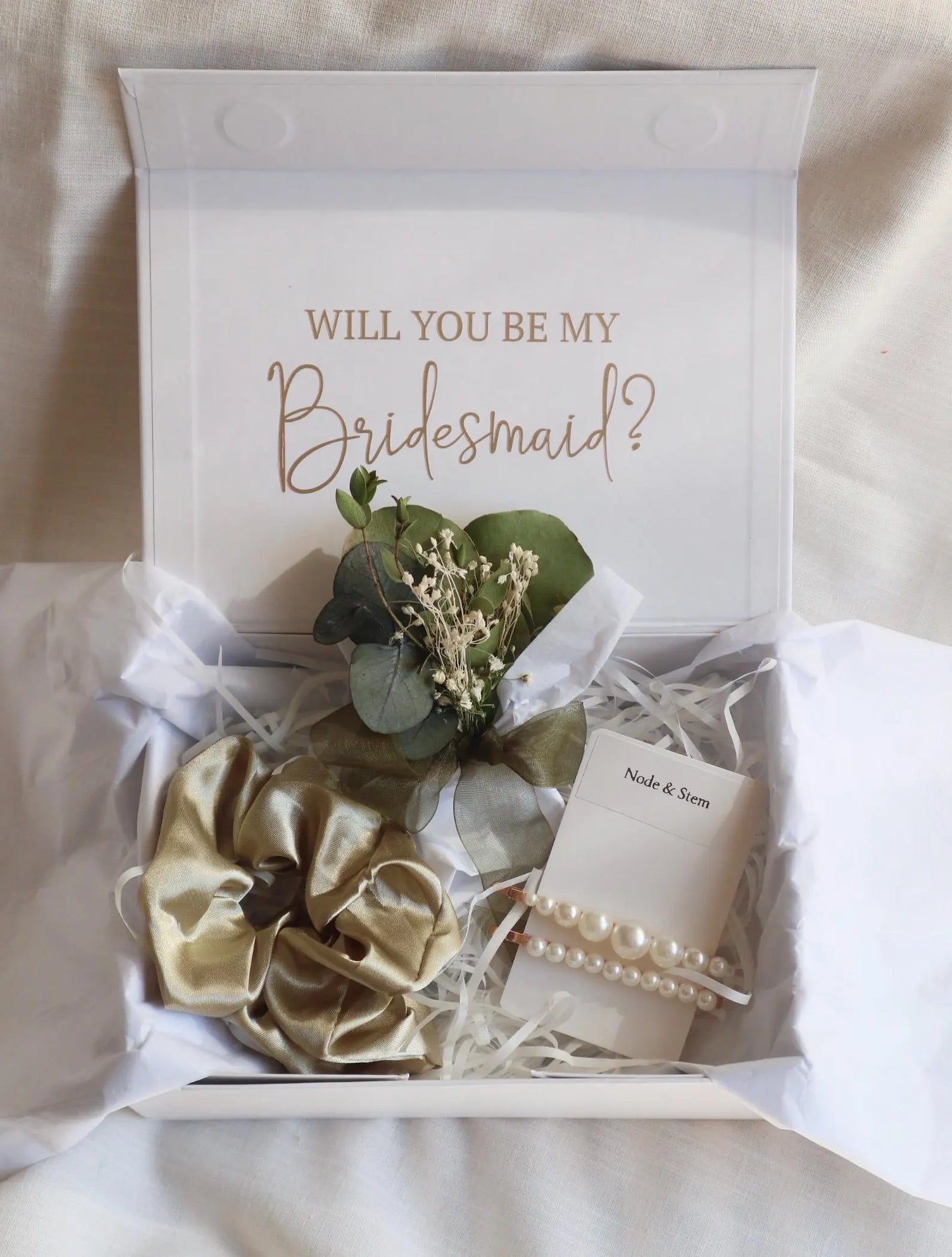 Sage Green Personalised Proposal Gift Box
