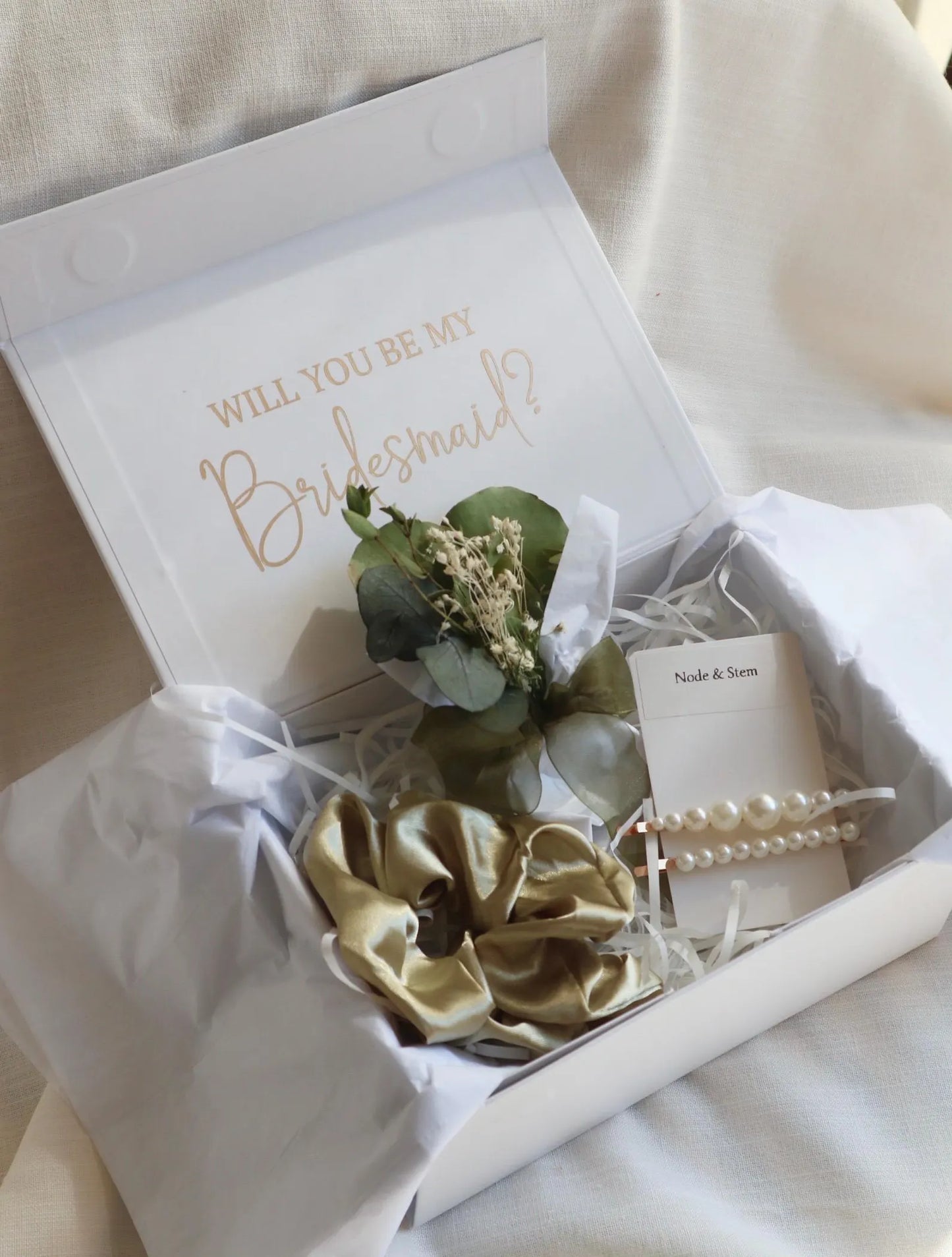 Sage Green Personalised Proposal Gift Box