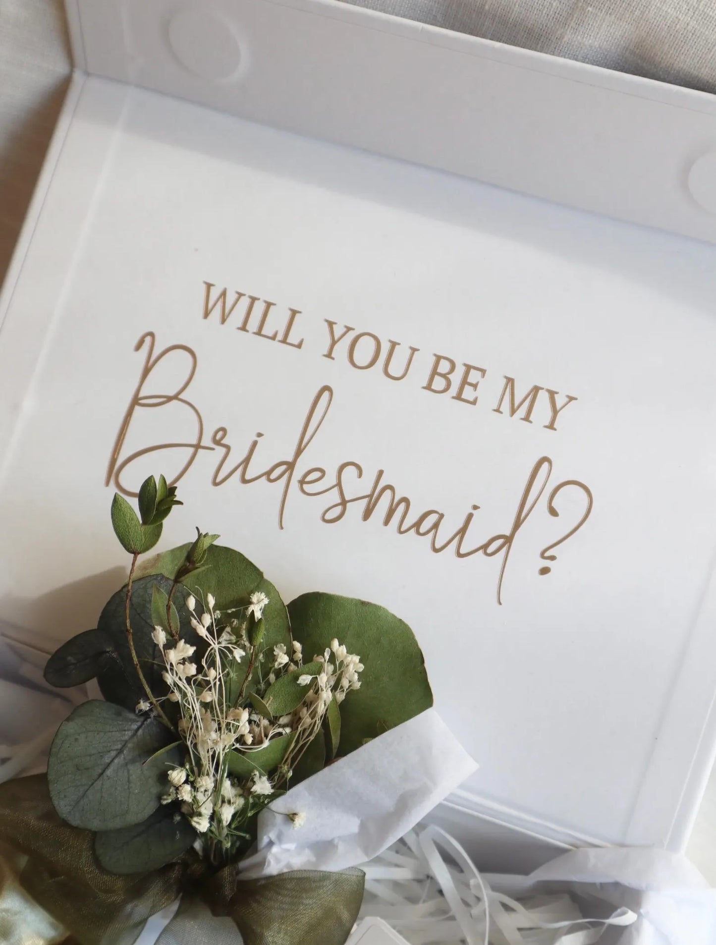Sage Green Personalised Proposal Gift Box