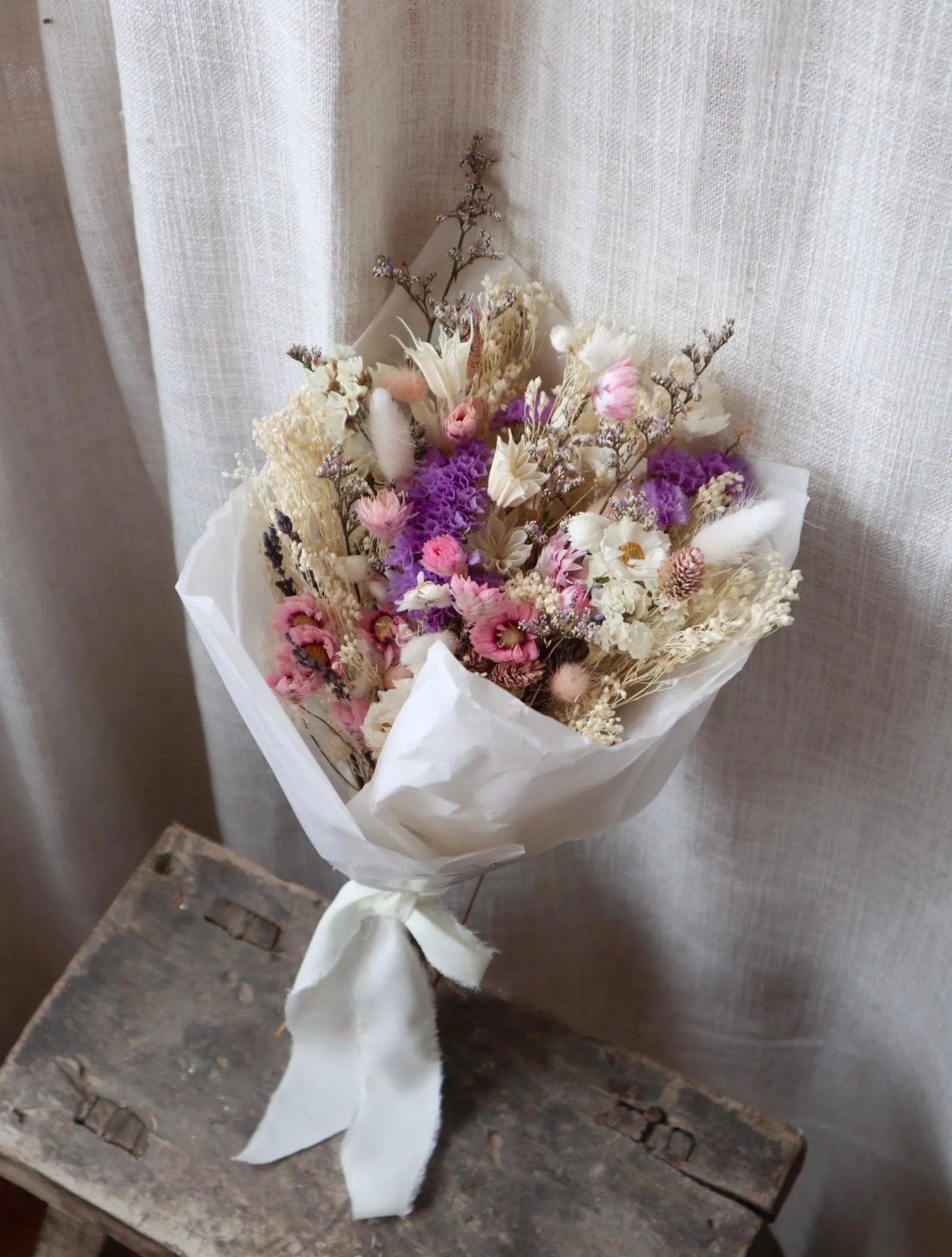 Elara Pastel Dried Flower Bouquet