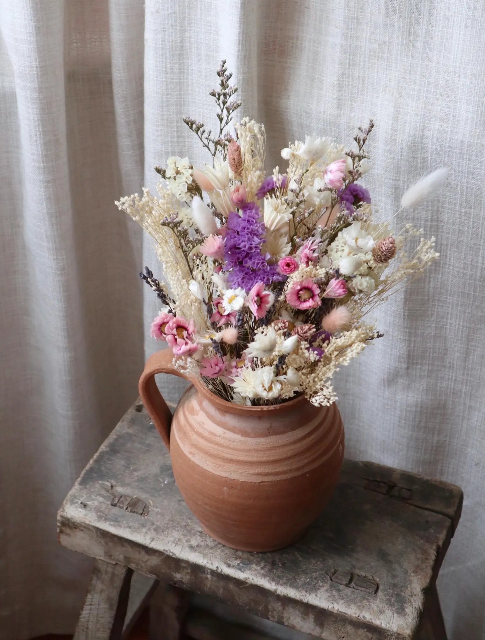 Elara Pastel Dried Flower Bouquet