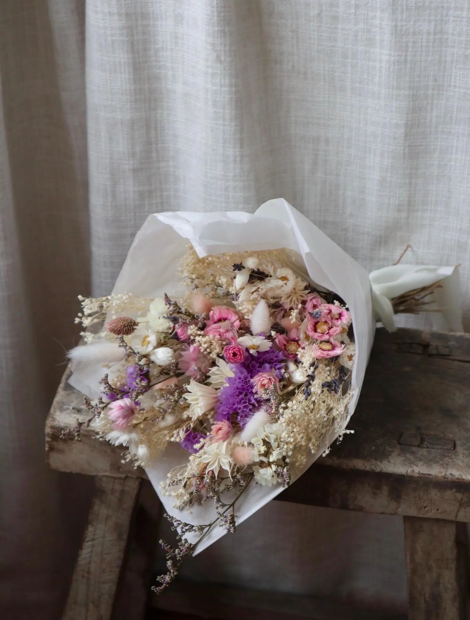 Elara Pastel Dried Flower Bouquet