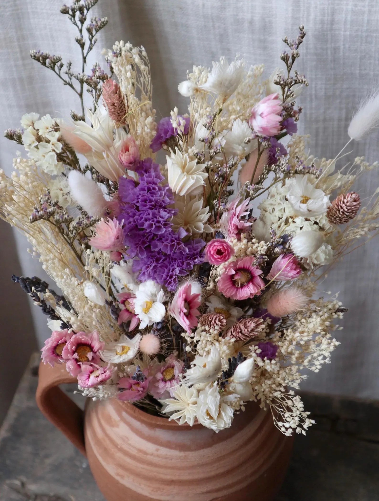 Elara Pastel Dried Flower Bouquet