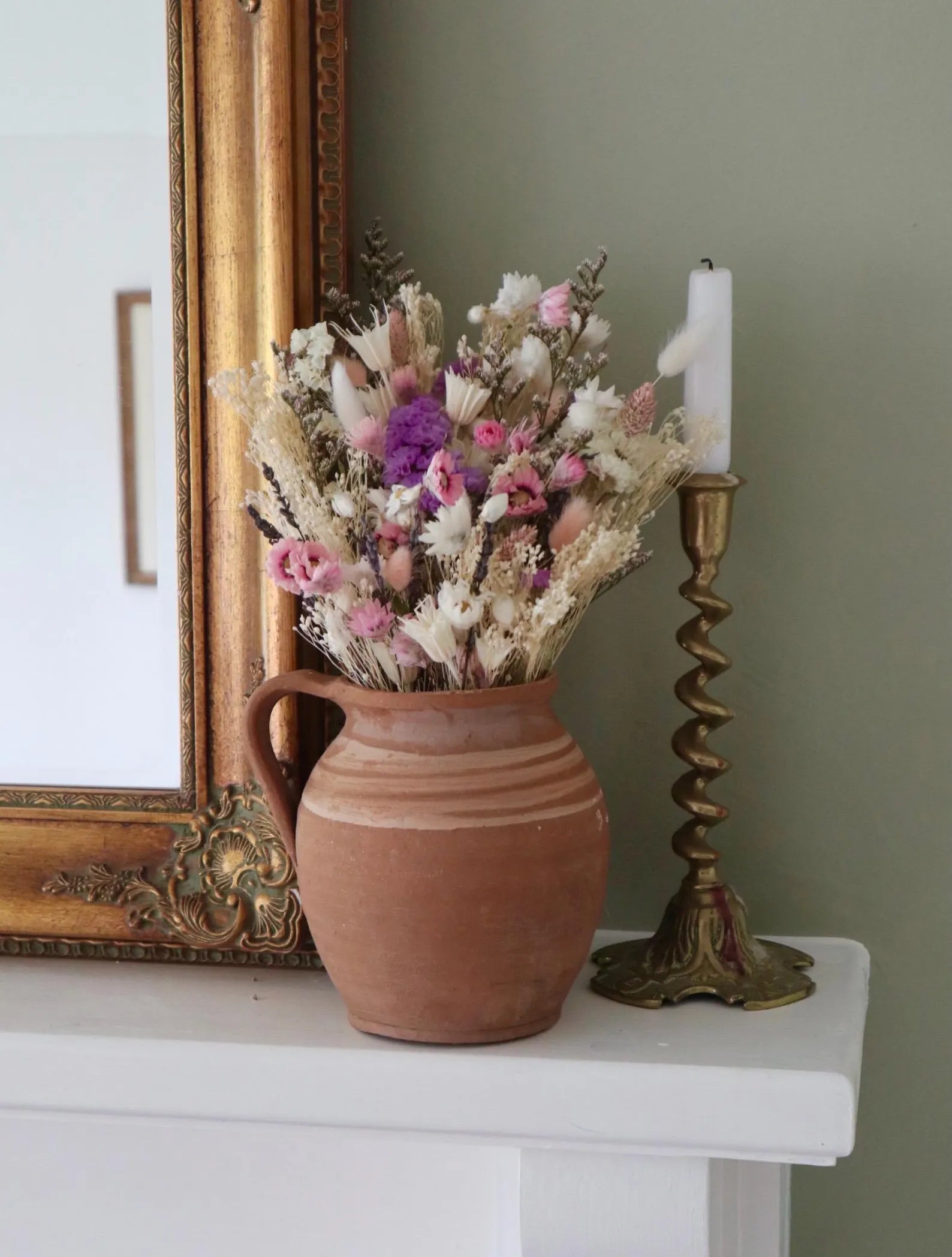 Elara Pastel Dried Flower Bouquet