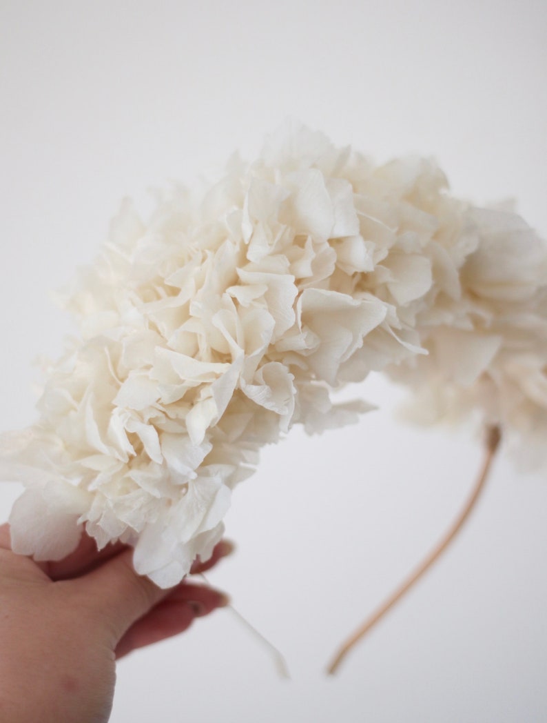 Dried Hydrangea Flower Crown