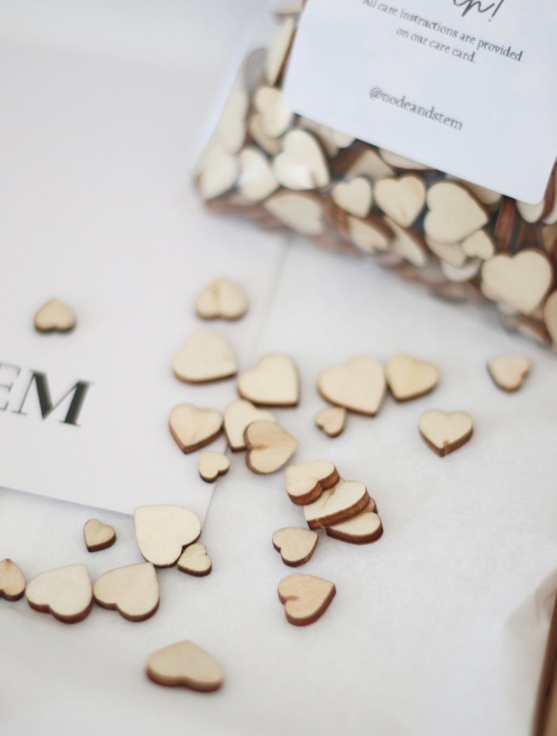 Wooden Heart Confetti