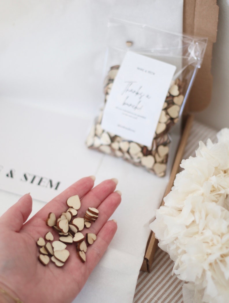 Wooden Heart Confetti