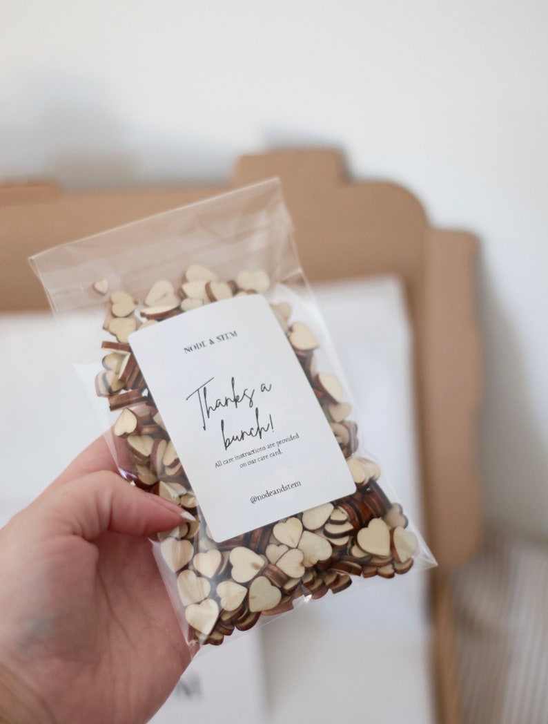 Wooden Heart Confetti