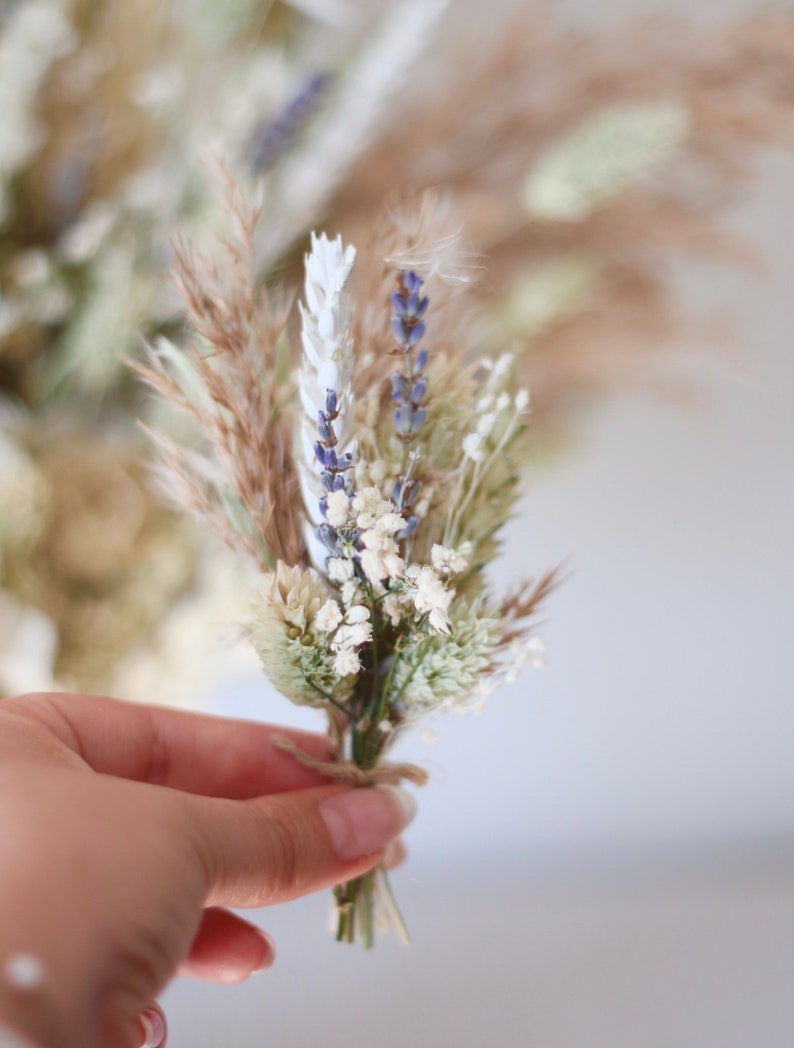 Evie Dried Flower Wedding Bouquet