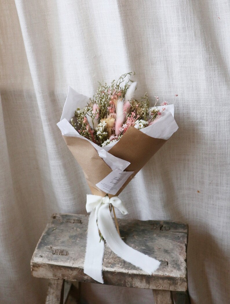 Penelope | Pink Dried Flower Bouquet
