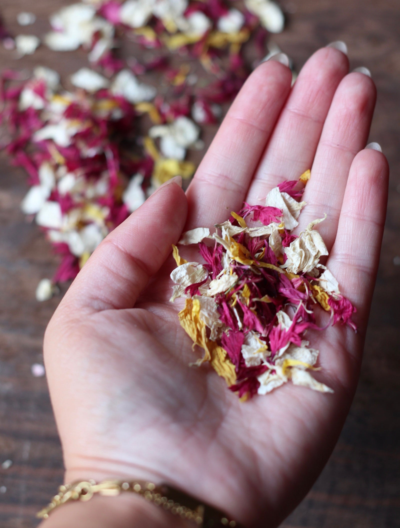 Autumn Dried Flower Confetti Bags