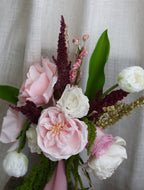 Gia blush Artificial & Preserved Rose Wedding Bouquet