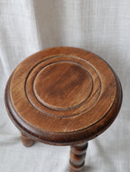 Small Rustic Bobbin Stool