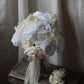 Ffion | White Rose & Hydrangea Bridal Bouquet