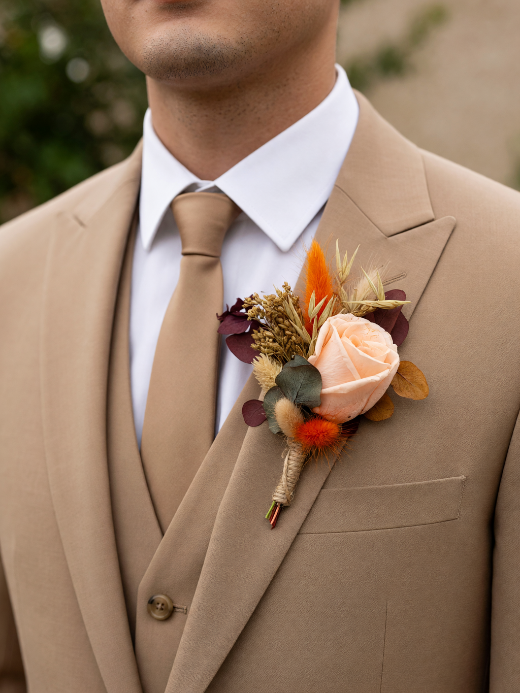 Saffron Autumn Preserved Bridal Bouquet